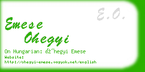 emese ohegyi business card